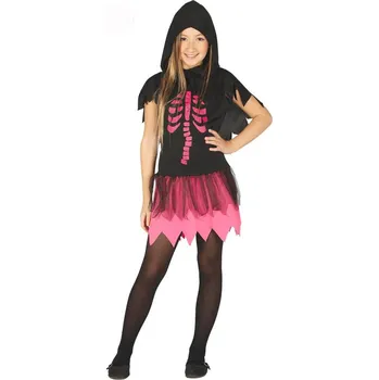 Karnevalový kostým Fiestas Guirca Kostým růžové kostry - věk 7 - 9 roků - 125 - 135 cm