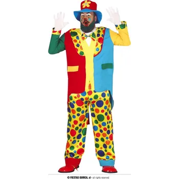 Karnevalový kostým Fiestas Guirca Pánský kostým klaun XL - velikost XL - 54/56