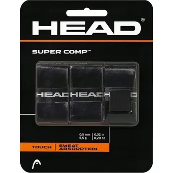 Míčový sport HEAD SUPER COMP OVERGRIP 0,50 mm 3 ks černá