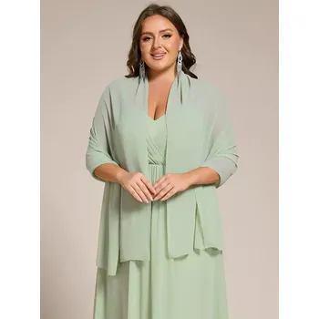 Šála Ever Pretty Přehoz přes ramena zelená