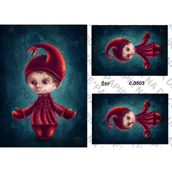 Umělecký papír Rýžový a soft papír na decoupage - Znamení Štír - KB0503 Materiál: Soft, Rozměr: A4