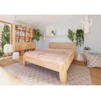 Postel HP-Nábytek Dvoulůžková postel KATRINA - BUK ROZMĚR: 180 x 200 cm