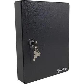 Skříňka na klíč Skříňka na klíče Manutan Expert, 30 háčků, tmavě šedá + Prodloužená záruka na 10 let