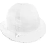 Crawler Lněný dětský klobouček Bílý Velikost: 50 cm