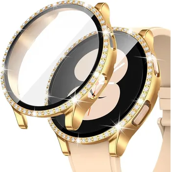 Pouzdro na mobilní telefon 2v1 POUZDRO + SKLO PRO SAMSUNG GALAXY WATCH 6 44MM