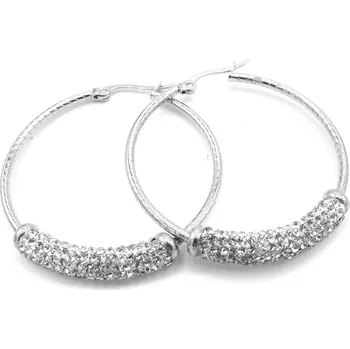 Náušnice Steel Jewelry Náušnice kruhy 40 mm z chirurgické NS220238 dárkové balení zdarma