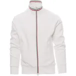 Payperwear Pánská mikina Nazionale s kontrastním zipem Barva: bílá - červená - zelená, Velikost: XXS