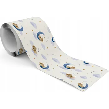 Fototapeta Samolepicí Páska na Tapety pro Děti MEDVÍDCI Obláčky Měsíce Hvězdičky