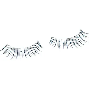 Karnevalový doplněk Jofrika Řasy s perličkami stříbrné 18030 - D