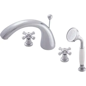 Vodovodní baterie MORAVA RETRO - Vanová baterie 5-otvorová, Chrom, 1/2" (MK369.5S) RAV Slezák