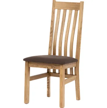 Jídelní židle dubová/hnědá C-2100 BR2
