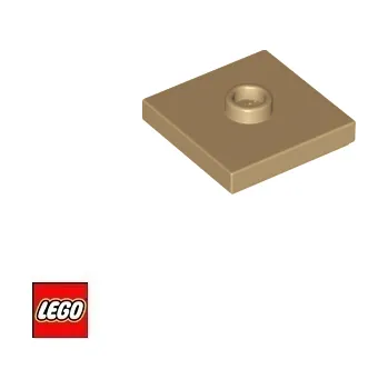 Stavebnice LEGO LEGO® Dílky LEGO Upravená Dlaždice 2x2 Stad uprostřed / 87580 23893 Barva: Tmavě-Béžová 87580