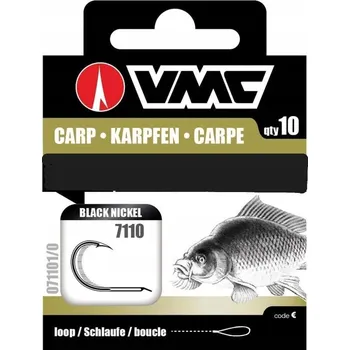 Rybářský háček Háčky na vodu, háčky na plovák, s návazcem, s protihrotem VMC CARP BN 10 ks