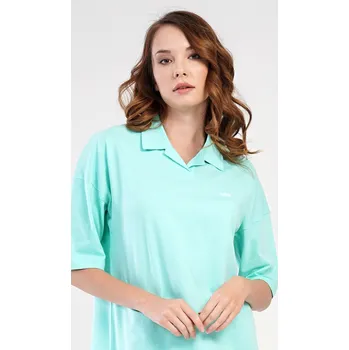 Dámská noční košile Vienetta Dámská noční košile s krátkým rukávem Martina 2. jakost: světle zelená S