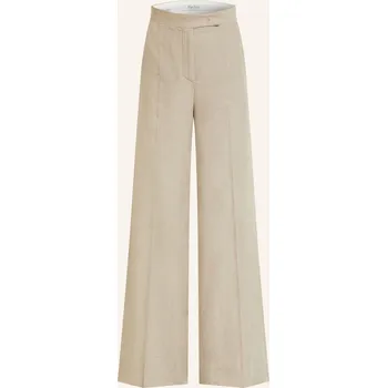 Max Mara Dámské Marlene Kalhoty Sequoia Ze Lnu, černošedá, 34