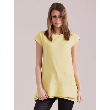 Dámská tunika Žlutá dámská tunika PL-SK-1620.08-yellow Velikost: S