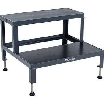 Schůdek Ocelové schůdky Manutan Expert 2Step, 2 stupně + Prodloužená záruka na 10 let