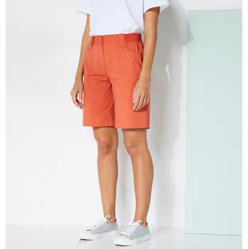 Dámské kraťasy Široké šortky s úpletovým pasem tomatová 52