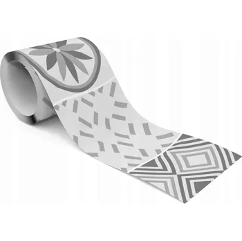 Fototapeta Dekorativní Bordura Bordura na Tapety Šedá Moderní Ornamenty do Kuchyně