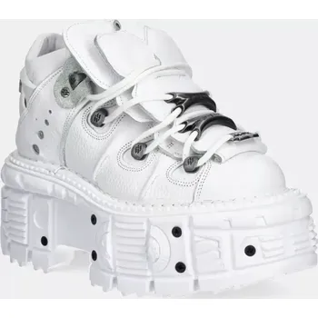 Pánské tenisky Kožené tenisky New Rock NAPA BLANCA + IMPERFECT TANK BLANCO TORNILLOS M.TANK106.C1 bílá 00X, EUR 41