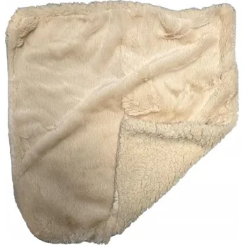 Povlak na dekorativní polštářek SMUKEE Ozdobný povlak na polštář se SHERPOU 45 x 45 cm béžový 975