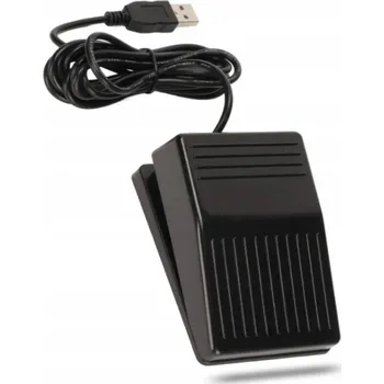 Strunný nástroj USB NOŽNÍ PŘEPÍNAČ PEDÁL PROGRAMOVATELNÝ 2M ČERNÝ