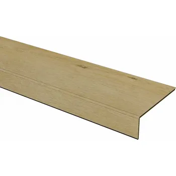 Stavební výplň BUKOMA Ohýbaný podlahový dílec pro schody bez nosu Dub Bunbury Elegance Typ ohybu: Přední