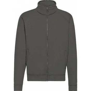 Pánská mikina Fruit of the Loom Pánská mikina se zipem po celé délce 80% bavlna Barva: šedá grafitová světlá, Velikost: S F457N