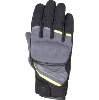 Moto oblečení rukavice DAKAR 1.0, OXFORD (šedá/žlutá)