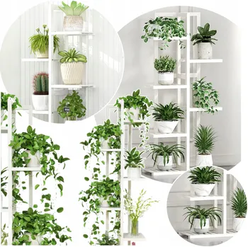 Stojan na květiny Držák Na Květináč doUp. 122 cm kovový