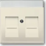 Kryt zásuvky datové a komunikační, s clonkami ABB Future linear, Solo, Solo carat 2CKA001710A3158 slonová kost