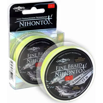 Jemný Šňůra Mikado Nihonto 0,08 mm 15 m žlutý