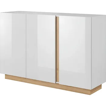 Komoda Komoda CITY, dub grandson/bílý lesk