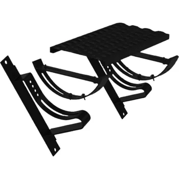 Komínová lávka 0,4m černá pro šindel a trapéz střechy COROROP