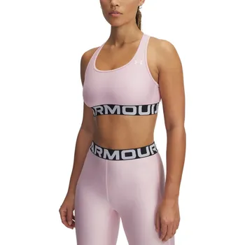 Dámské spodní prádlo Dámská tréninková sportovní podprsenka UNDER ARMOUR-UA HG Mid Branded-PNK Růžová M