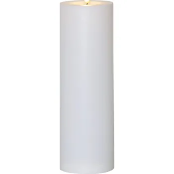 Svíčka LED svíčka FLAMME RAK bílá 32,5 cm se soumrakovým senzorem IP44