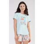 Vienetta Dámské pyžamo šortky Melissa: mentolová L