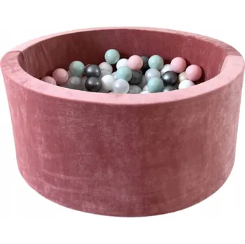 Suchý bazén Suchý bazének s míčky Velvet 40x90 Starorůžová 200 míčků - HOTOVÁ SMĚS