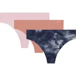 Kalhotky Under Armour UA PURE STRETCH NO SHOW THONG -PRINT 3PK 1383894-044 Velikost XL