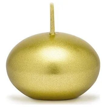 Svíčka Plovoucí svíčka disk zlatá dekorace