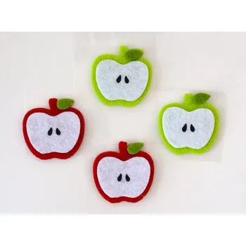 Party dekorace Filcová dekorace - Jablíčko - ČERVENÉ