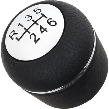 Hlavice řadicí páky HLAVICE ŘADÍCÍ PÁKA pro ALFA 159 ČERNÁ KŮŽE CHROM