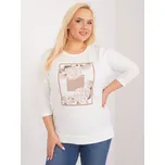 Smetanové tričko s potiskem -RV-BZ-9404.07-ecru Velikost: ONE SIZE