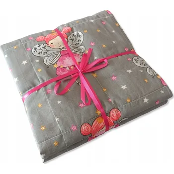 přikrývka Zátěžová deka 80x110 cm senzorická deka pro děti víly na šedé