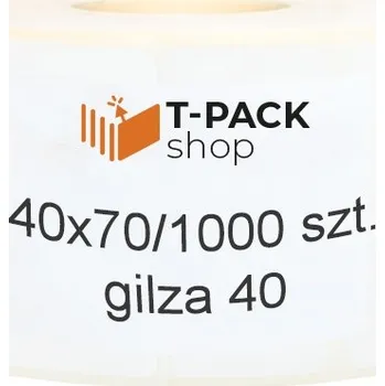 Speciální papír TERMOTISKOVÉ ŠTÍTKY BÍLÉ 40x70 samolepky ZEBRA 1000