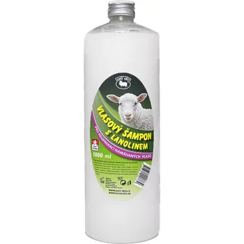 Tělový balzám Vlasový šampon s lanolinem – 1000 ml