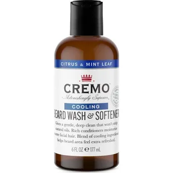 Péče o vousy CREMO Wash & Softener 2in1 Citrus & Mint Leaf 177 ml