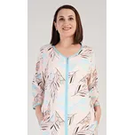 Vienetta Dámské domácí šaty s tříčtvrtečním rukávem Melissa: mentolová 4XL