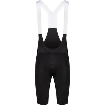 Cyklistické kalhoty Kraťasy FORCE Passion se šráky a vložkou, černé L