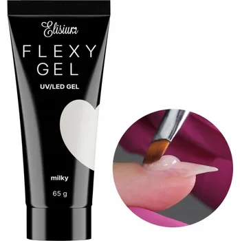 Lak na nehty Elisium Flexy Gel Gel na nehty UV LED Podkladový Stavební Mléčný 25g